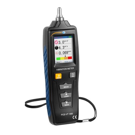 Pce Instruments Vibration Analyzer, with 10 mm Sensor Tip PCE-VT 1300